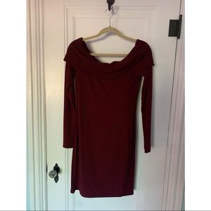Burgundy Sweater Dress